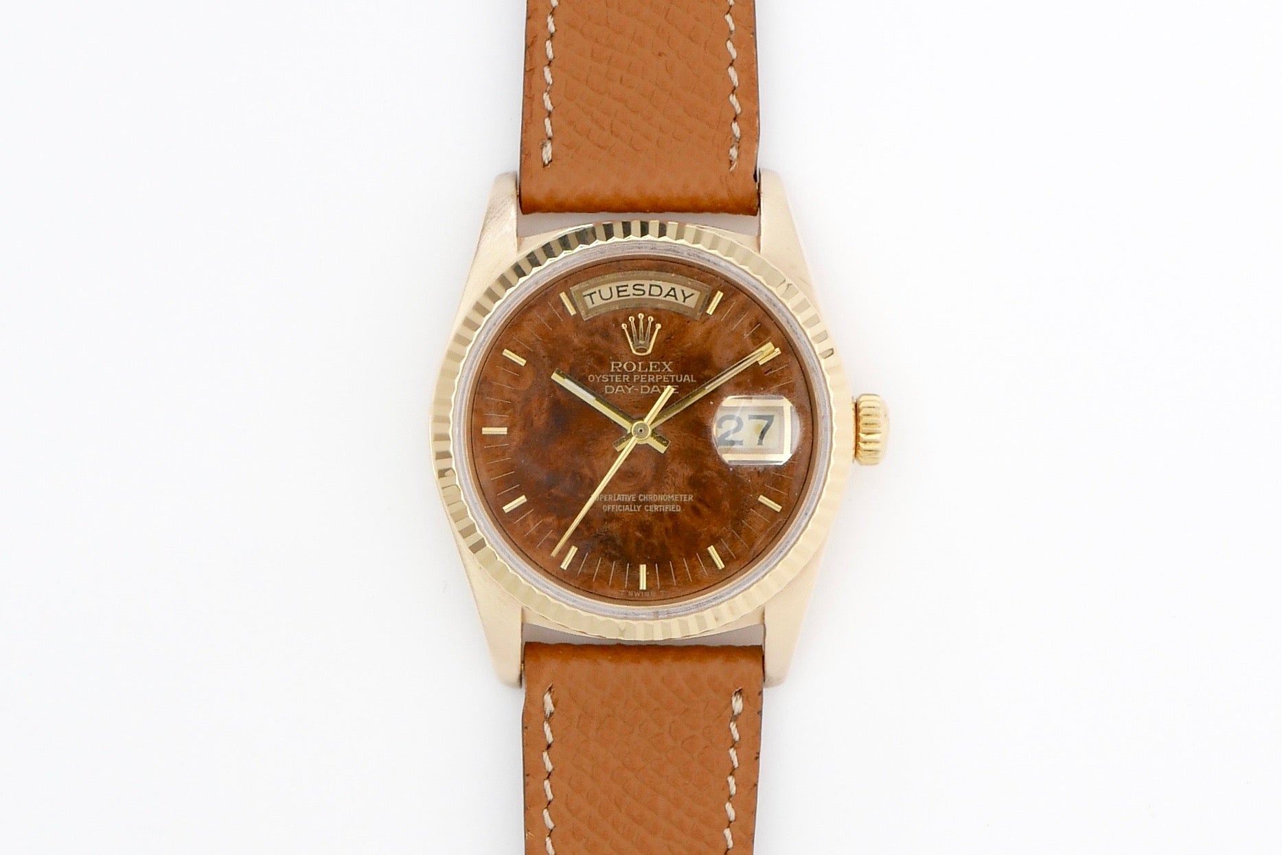 ROLEX DAY-DATE Ref.18038 Wood dial Fat case