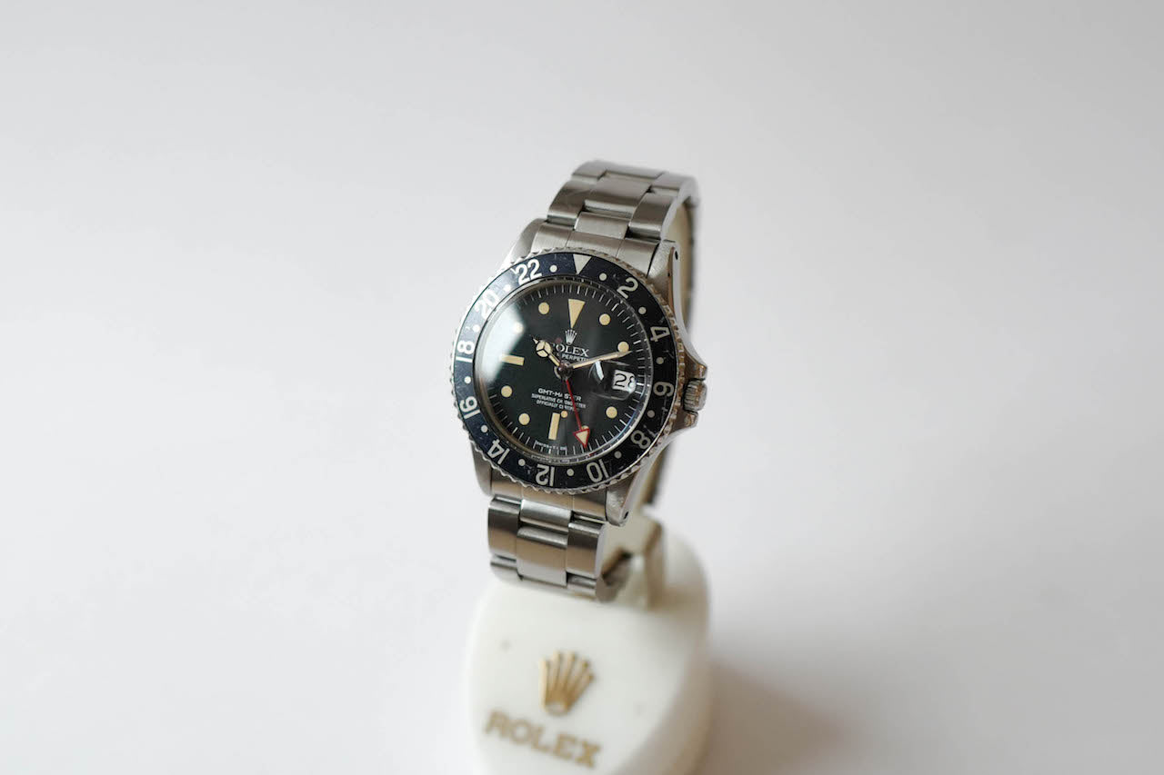 ROLEX GMT-MASTER Ref.1675 "All Red 24 hour hand" and "Radial dial"