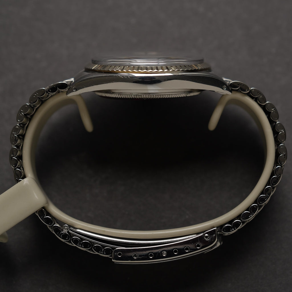 ロレックス/デイトジャスト1601/ミラーダイヤル/ドアストップ/WGベゼル/保証書付き/ROLEX DATEJUST REF.1601 "GILT DIAL" Door stop WG Bezel 1965y with Guarantee