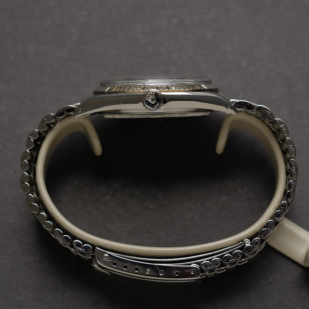 ロレックス/デイトジャスト1601/ミラーダイヤル/ドアストップ/WGベゼル/保証書付き/ROLEX DATEJUST REF.1601 "GILT DIAL" Door stop WG Bezel 1965y with Guarantee