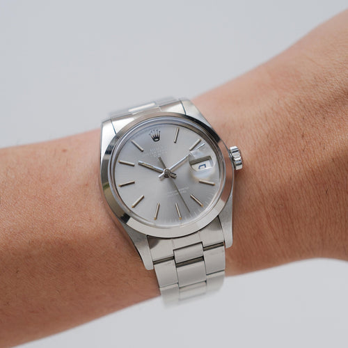 ロレックス/オイスターパーペチュアルデイト1500/ゴースト/グレー/サンレイダイヤル/ROLEX OYSTER PERPETUAL DATE Ref.1500 "GHOST" Grey Sun-ray dial 1978y