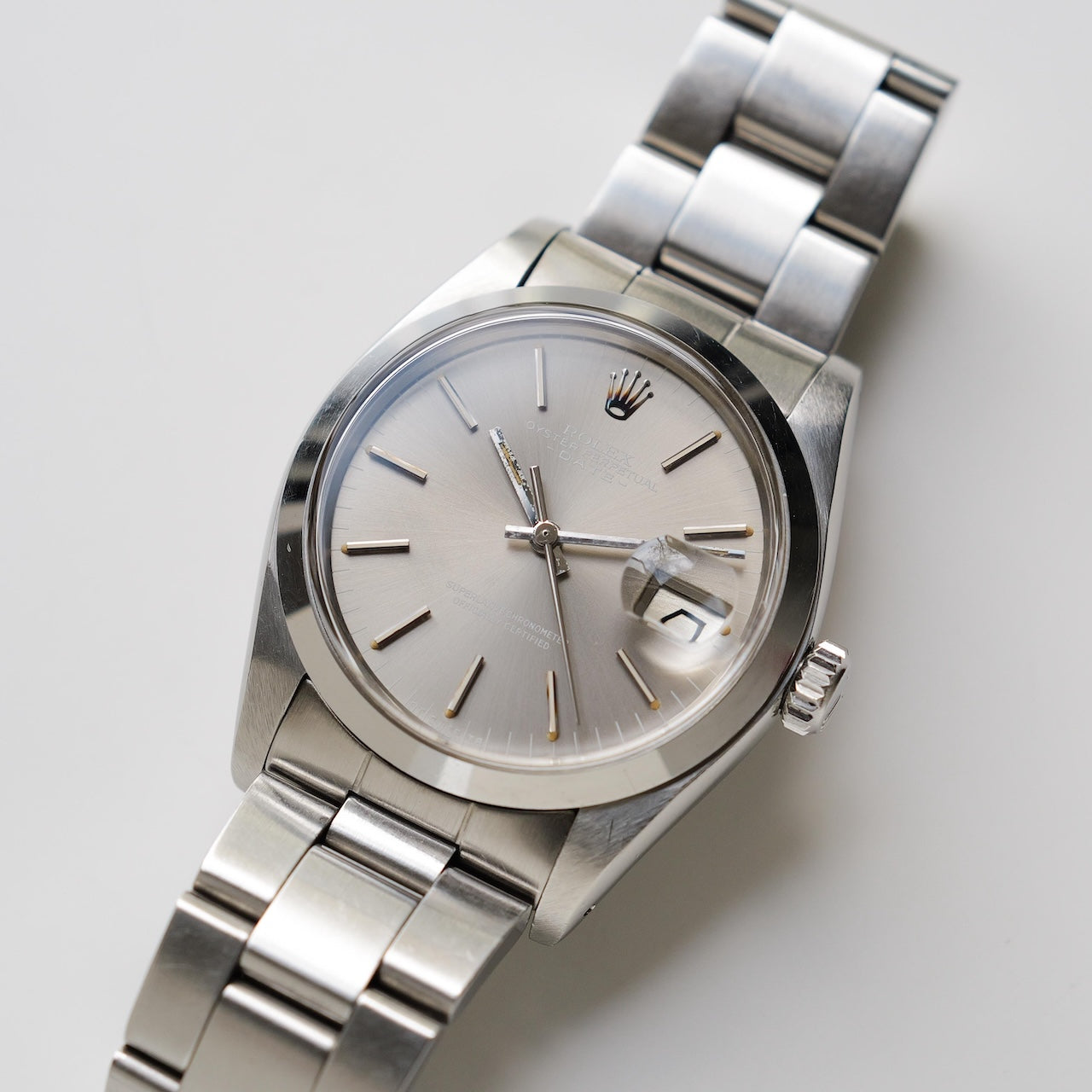 ロレックス/オイスターパーペチュアルデイト1500/ゴースト/グレー/サンレイダイヤル/ROLEX OYSTER PERPETUAL DATE Ref.1500 "GHOST" Grey Sun-ray dial 1978y