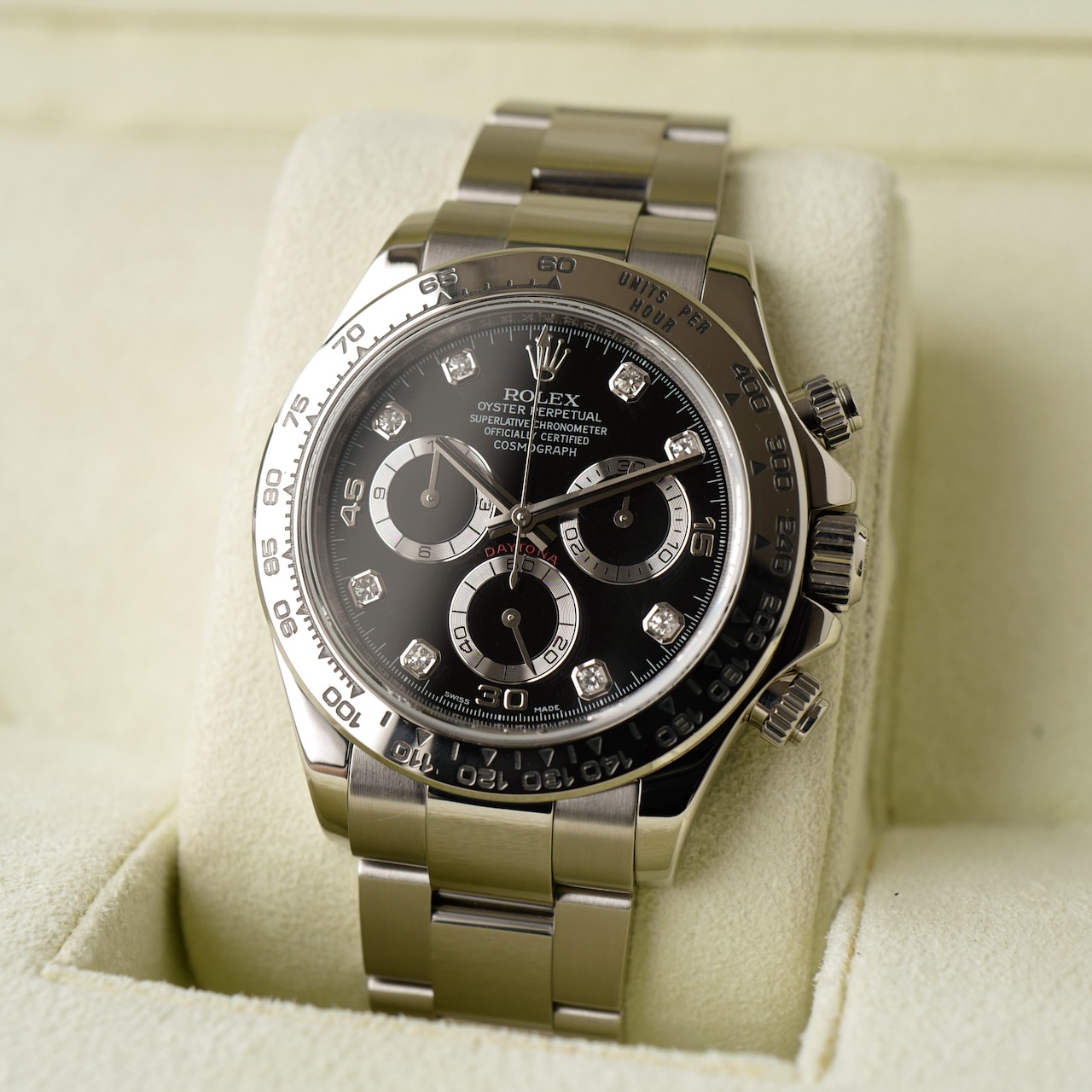 ロレックス/デイトナ116509/8Pダイヤ/18KWG/D番2005年/ROLEX DAYTONA Ref.116509 D 2005y With  Paper - ENZO SHOP / GALLERY ENZO / Vintage ROLEX / LEICA